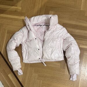 Aritzia Light Pink Super Puffer Jacket